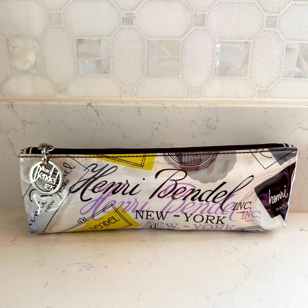 Henri Bendel Pencil Case / Zippered Makeup Pouch